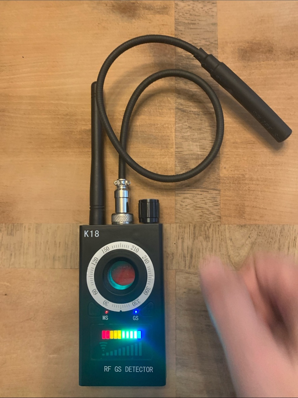 Sherry Bug Detector - Black Handheld Antenna Device